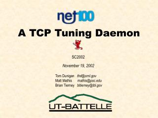 A TCP Tuning Daemon