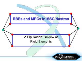 RBEs and MPCs in MSC.Nastran