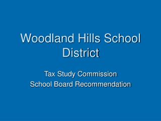 Woodland Hills School District