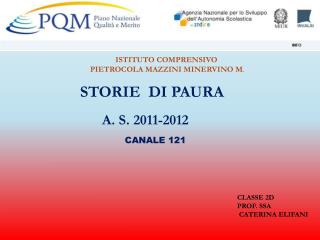 STORIE DI PAURA A. S. 2011-2012