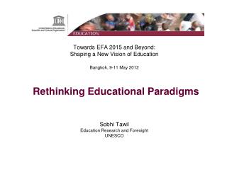 ‘ Post-2015’ and the Future of Education