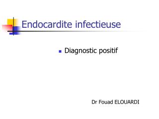 Endocardite infectieuse