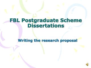 FBL Postgraduate Scheme Dissertations