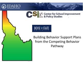 Building Behavior Support Plans from the Competing Behavior Pathway