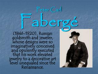 Peter Carl Fabergé