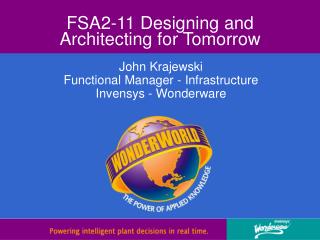 FSA2-11 Designing and Architecting for Tomorrow