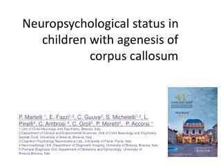 Neuropsychological status in children with agenesis of corpus callosum