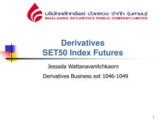 Derivatives SET50 Index Futures
