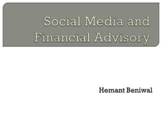 Social Media and Financial Advisory