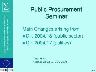 Public Procurement Seminar