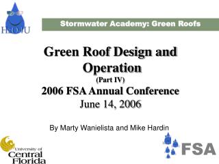 Stormwater Academy: Green Roofs