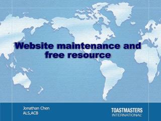 Website maintenance and free resource