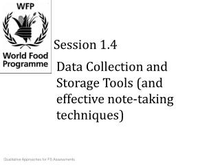 Data Collection and Storage Tools (and effective note-taking techniques)