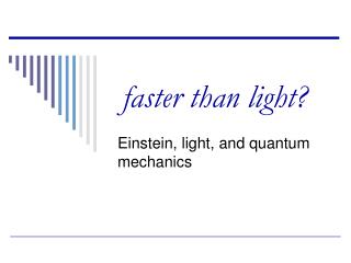 faster than light?