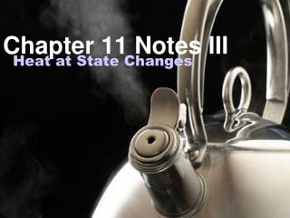Chapter 11 Notes III