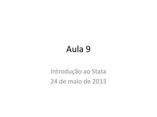 Aula 9