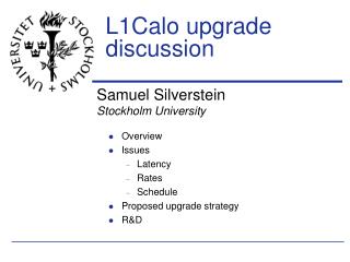 L1Calo upgrade discussion