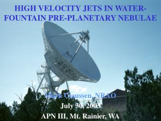 HIGH VELOCITY JETS IN WATER-FOUNTAIN PRE-PLANETARY NEBULAE