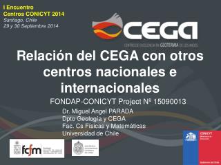 Relación del CEGA con otros centros nacionales e internacionales