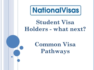 Student Visa Holders - what next? Common Visa Pathways