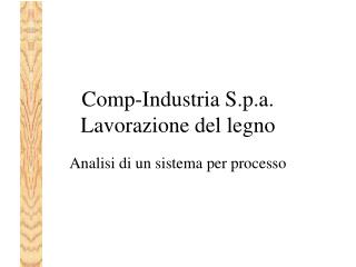 Comp-Industria S.p.a. Lavorazione del legno