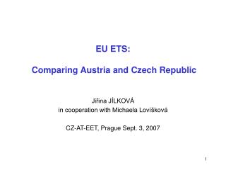 EU ETS: Comparing Austria and Czech Republic