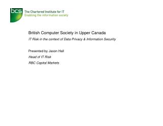 British Computer Society in Upper Canada
