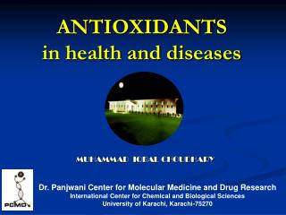 ANTIOXIDANTS in health and diseases