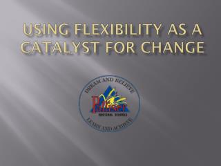 Using Flexibility as a Catalyst for Change