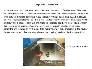 Cup anemometer