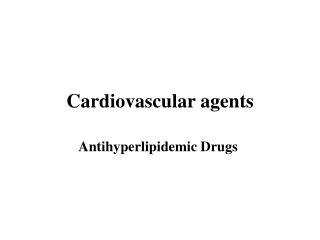 Cardiovascular agents