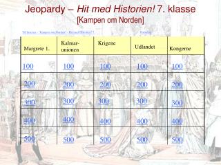 Jeopardy – Hit med Historien! 7. klasse [Kampen om Norden]