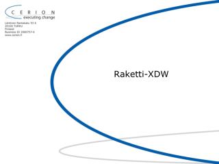 Raketti-XDW