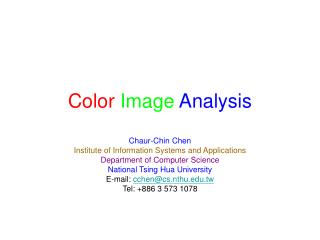 Color Image Analysis