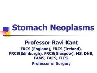 Stomach Neoplasms