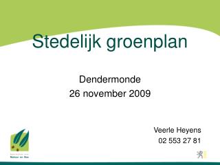 Stedelijk groenplan