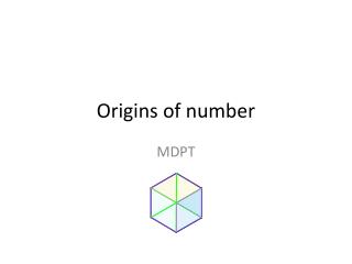 Origins of number