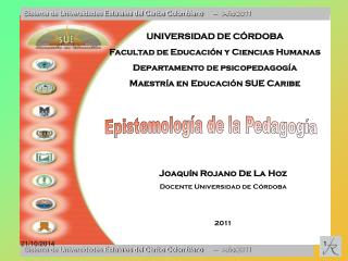 Sistema de Universidades Estatales del Caribe Colombiano – Año 2011