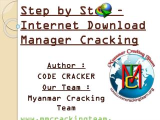 Step by Step – Internet Download Manager Cracking