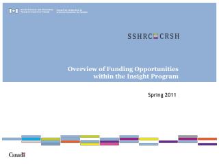 Overview of Funding Opportunities within the Insight Program