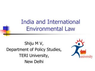 India and International Environmental Law