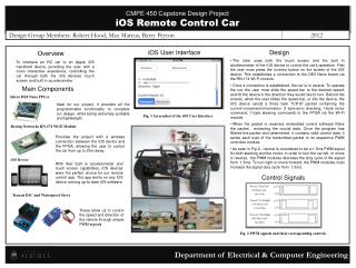 CMPE 450 Capstone Design Project iOS Remote Control Car