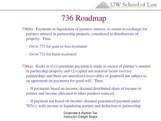 736 Roadmap