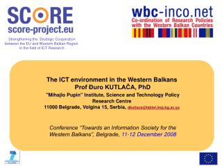 THE ICT environment in the Western Balkans R&amp;D investment in ICT sector – IPTS;
