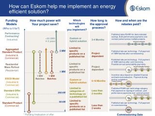 How can Eskom help me implement an energy efficient solution?