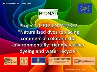 BIONAD project LIFE 12 ENV/IT/352