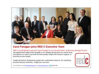 Carol Fanagan joins RED C Executive Team
