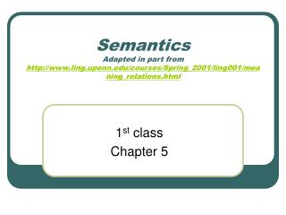1 st class Chapter 5
