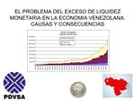 EL PROBLEMA DEL EXCESO DE LIQUIDEZ MONETARIA EN LA ECONOMIA VENEZOLANA. CAUSAS Y CONSECUENCIAS