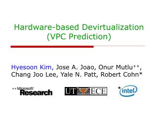 Hardware-based Devirtualization (VPC Prediction)